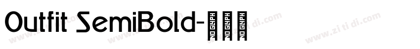 0utfit SemiBold字体转换